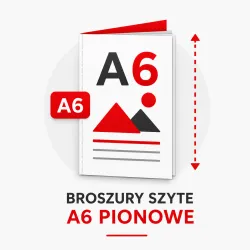 Broszury szyte A6 pionowe